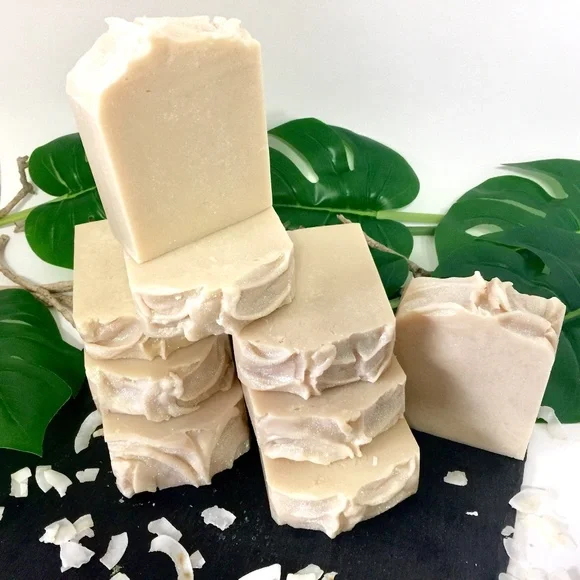 Coconut fragrance handmade soap. ( set of 5 ) - Picture 3 of 6